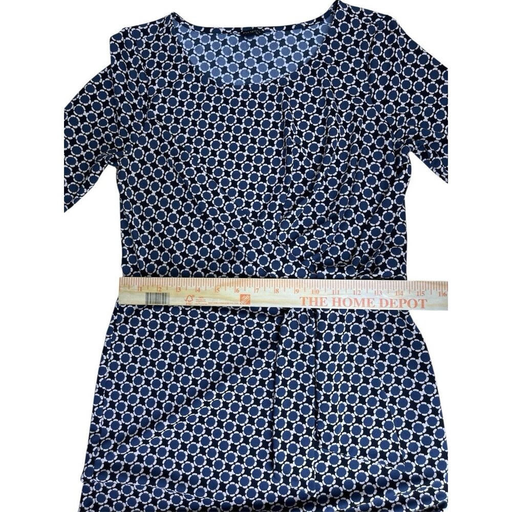 Ann Taylor geometric pattern dress 6 Tie waist Size XS - Picture 7 of 8